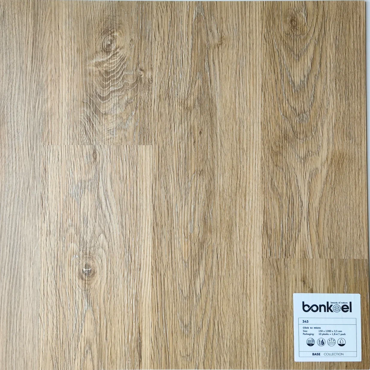 Плитка ПВХ "Bonkeel" Base New 343 (1220*150*3,5 мм) — купить в Орске