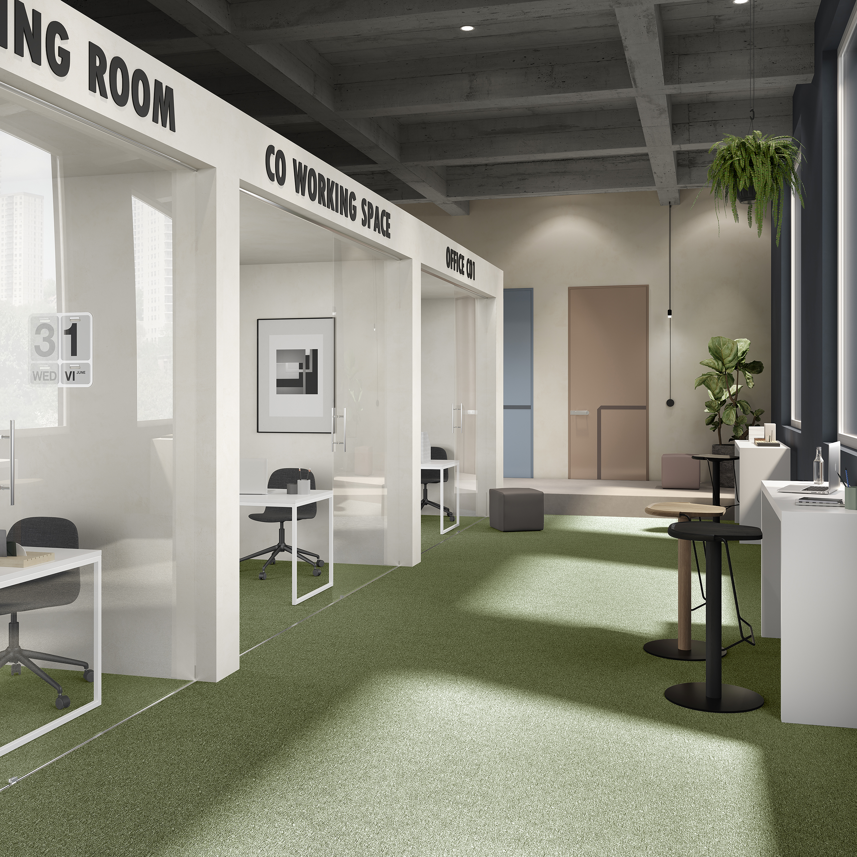 Ковровая плитка Medusa Tile 21 (500*500*5 мм) — купить в Орске