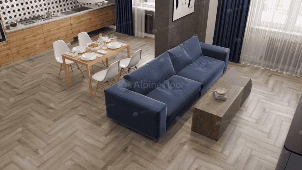 Виниловый ламинат "Alpine Floor" Parquet Light Дуб Исида (600*125*4 мм) — купить в Орске