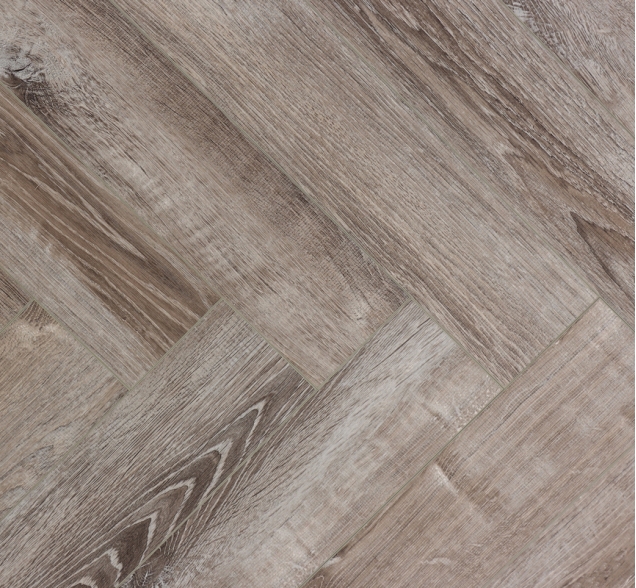 Виниловый ламинат SPC "Cronafloor" Herringbone Дуб Тулон (640*128*4,5 мм) — купить в Орске
