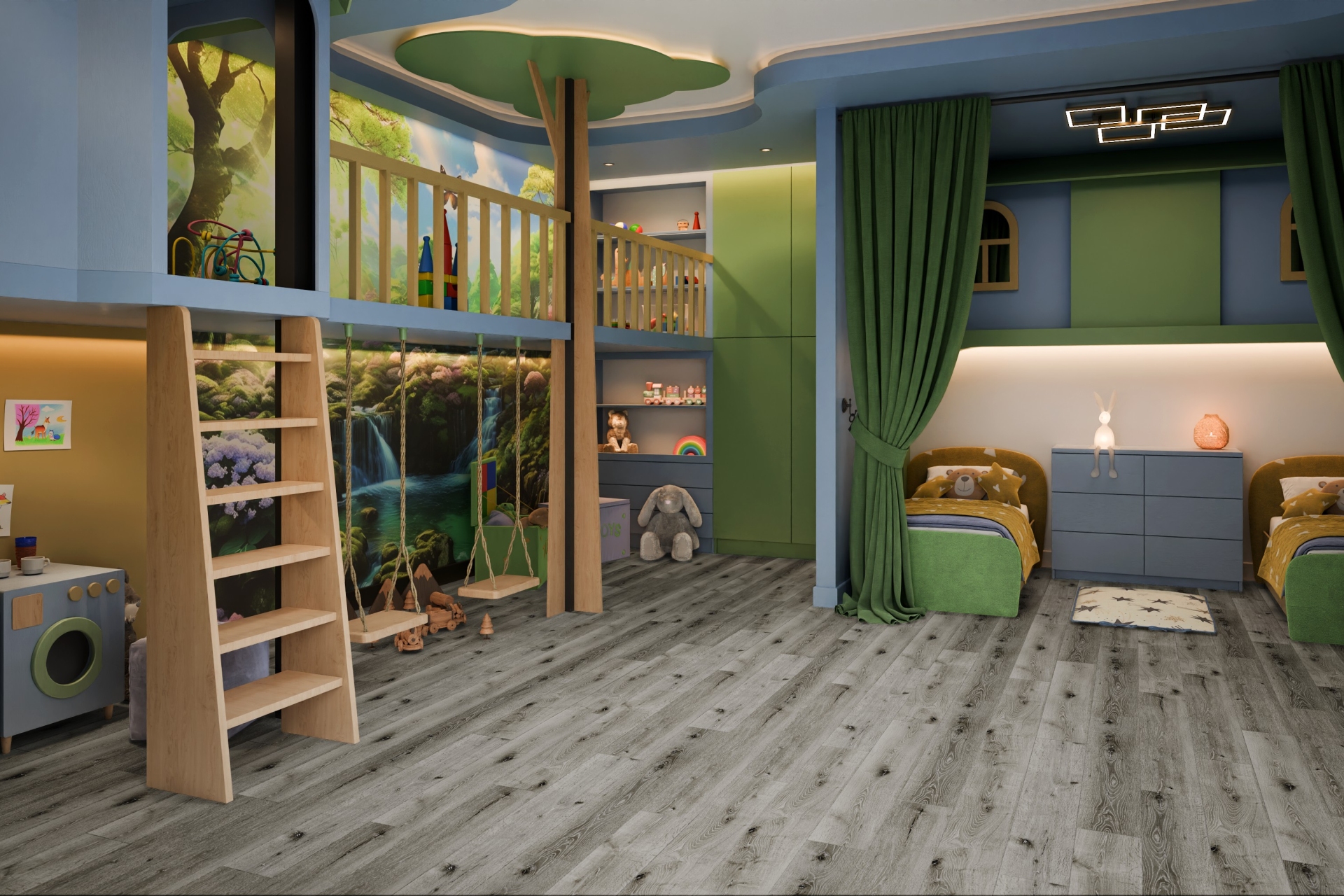 Усовершенствованная кварц-виниловая плитка «Damy Floor» Дуб Состаренный Серый (1227*187*2,5 мм) — купить в Орске