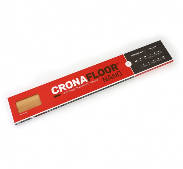 SPC ламинат "CronaFloor" Nano 4V Клен (1200*180*3,5 мм) — купить в Орске
