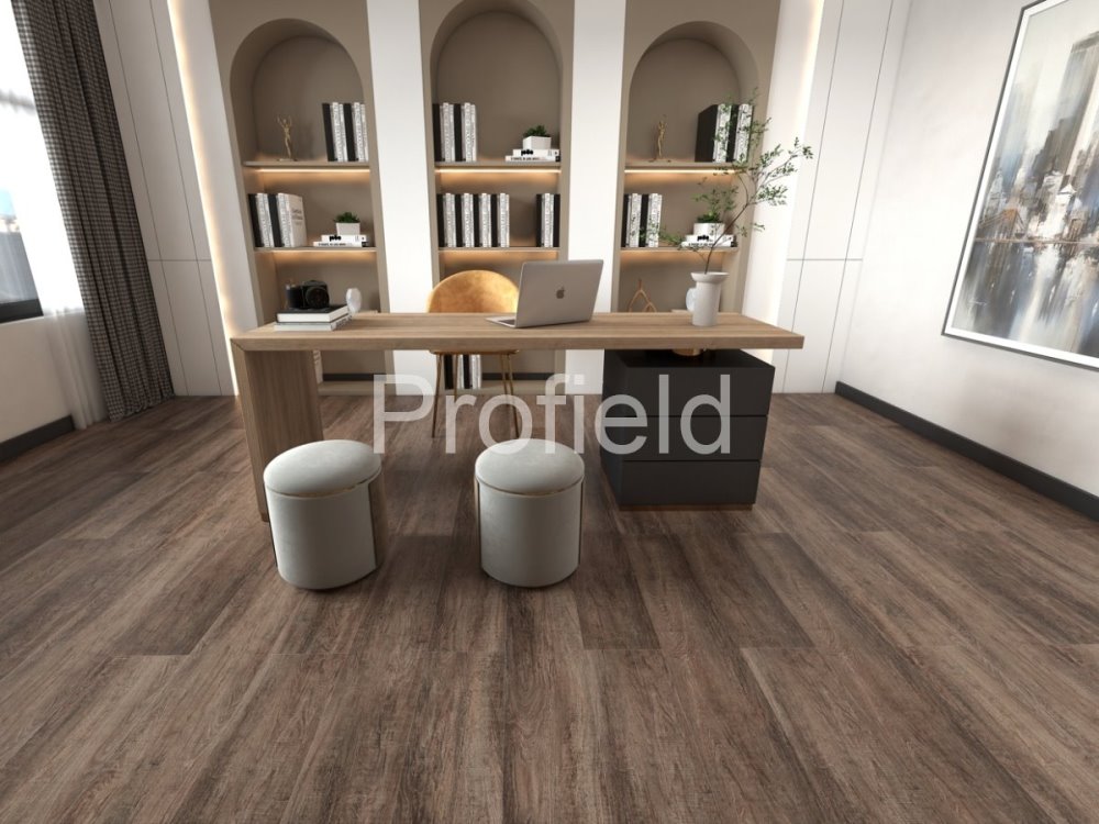 HSPC ламинат "Profield" Дуб темный (1200*228*5,5 мм) — купить в Орске