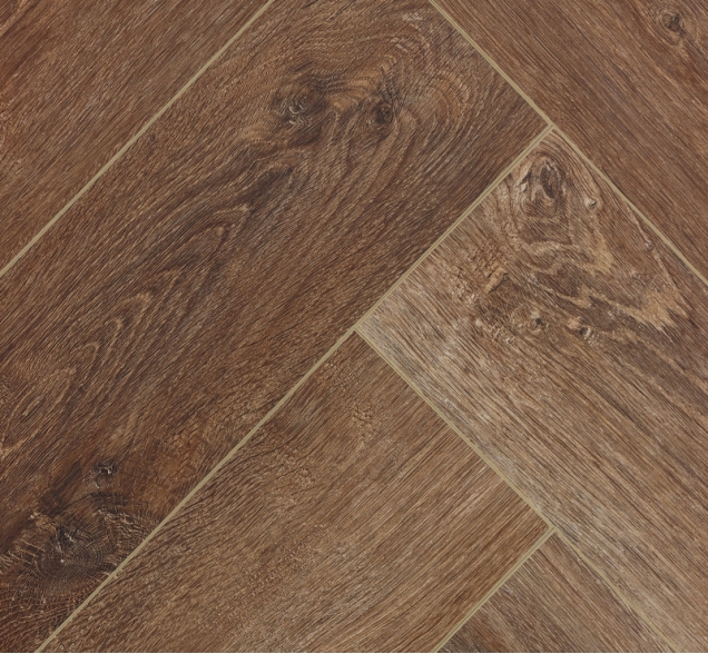 Виниловый ламинат SPC "Cronafloor" Herringbone Дуб Тулуза (640*128*4,5 мм) — купить в Орске