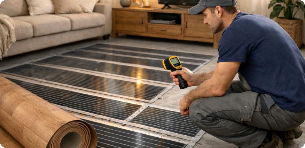 Можно ли класть линолеум на теплый пол?