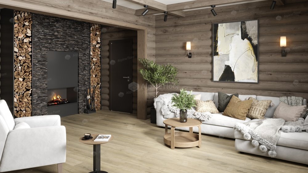 SPC Ламинат "Alpine Floor" Дуб сливочный (1220*183*8 мм) — купить в Орске