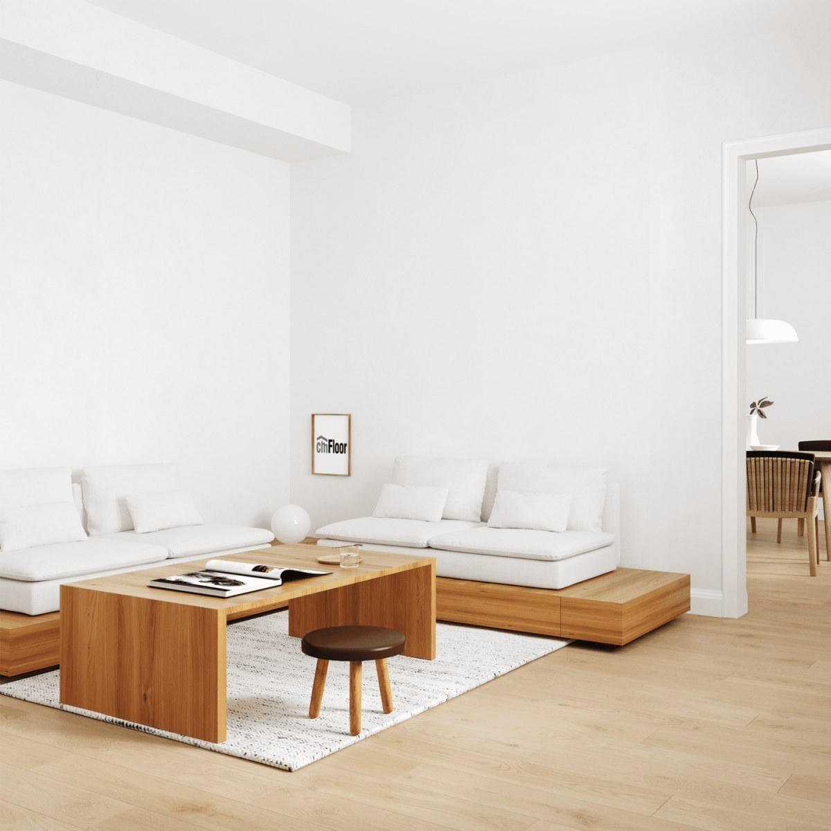 Виниловое напольное покрытие ScandiWood 19 Дуб Шампань (180*1220*5 мм) — купить в Орске