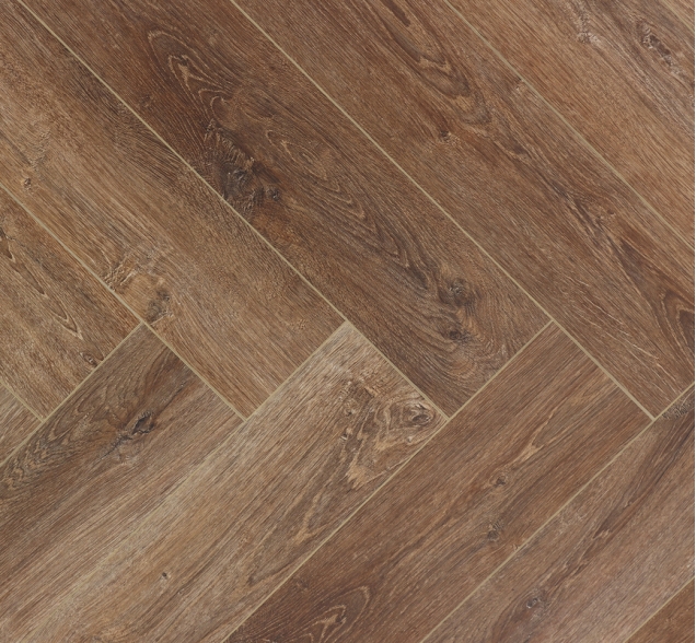 Виниловый ламинат SPC "Cronafloor" Herringbone Дуб Тулуза (640*128*4,5 мм) — купить в Орске
