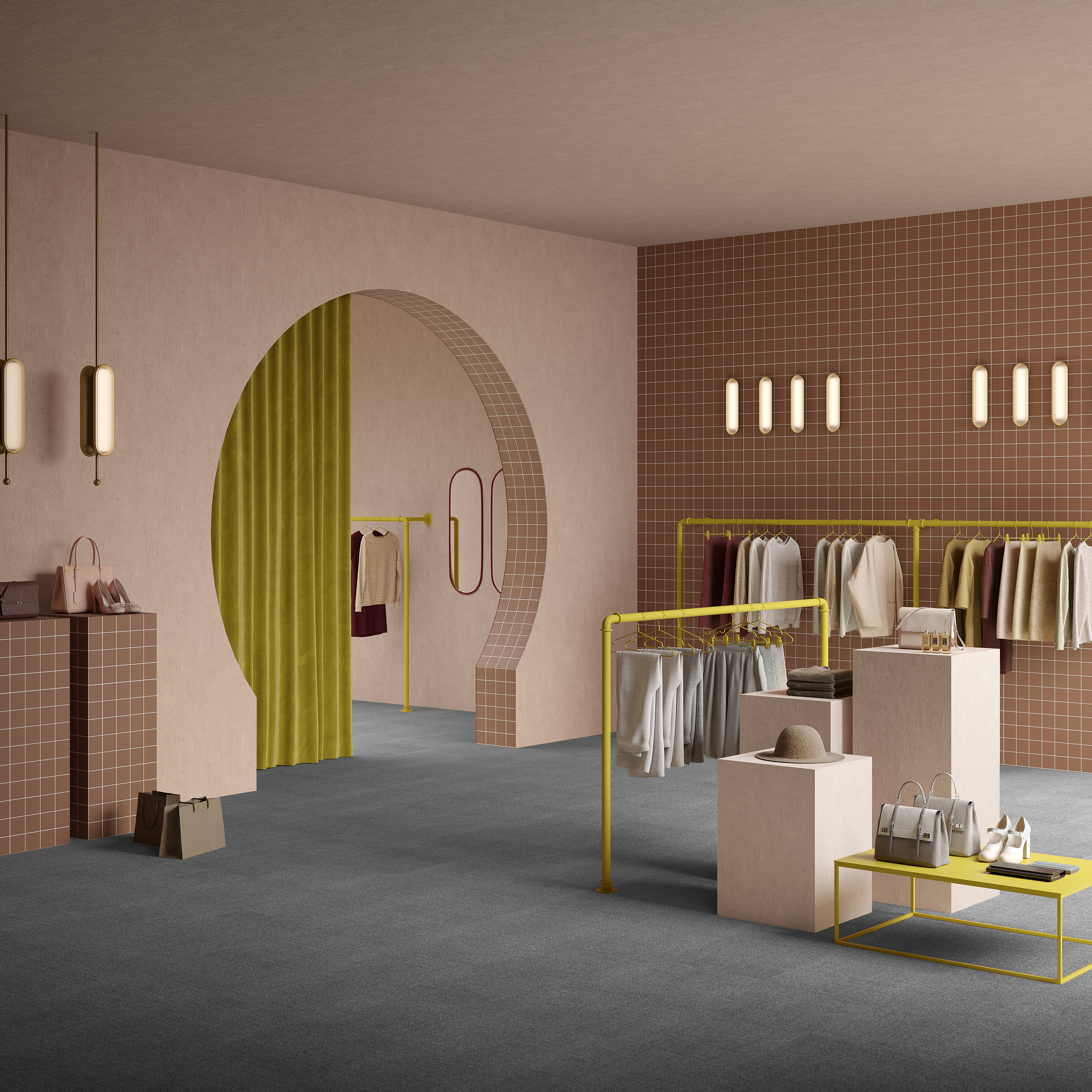 Ковровая плитка Mantra Tile 97 (500*500*6 мм) — купить в Орске