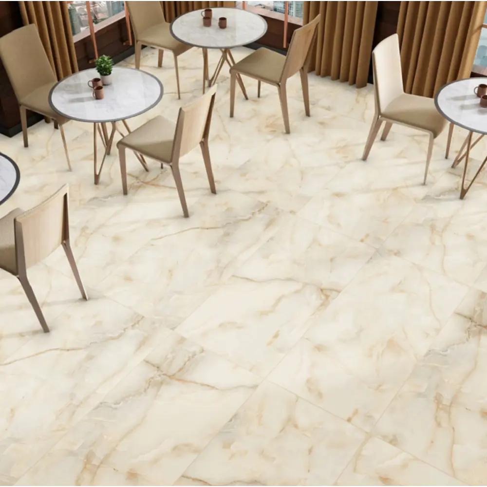 Керамогранит "Sonex" Honey onyx Glossy полированный 60x120x0.82см цвет бежевый с разводами — купить в Орске