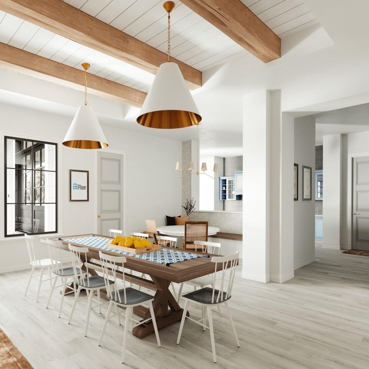 Виниловое напольное покрытие ScandiWood 05 Дуб Ледяной (180*1220*5 мм) — купить в Орске