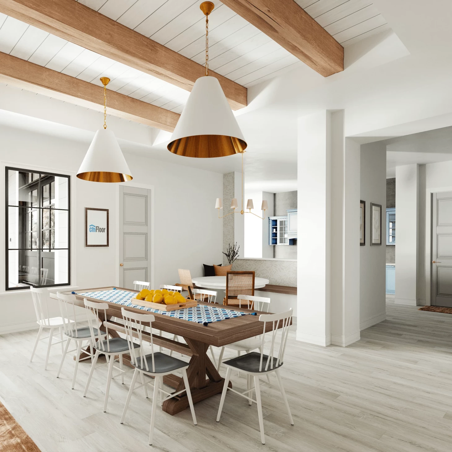 SPC плитка для пола Дуб Ледяной (1220*180*4 мм) — купить в Орске