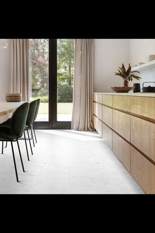 Замковая ПВХ плитка Carrara Marble 112 (610*303*5 мм) — купить в Орске