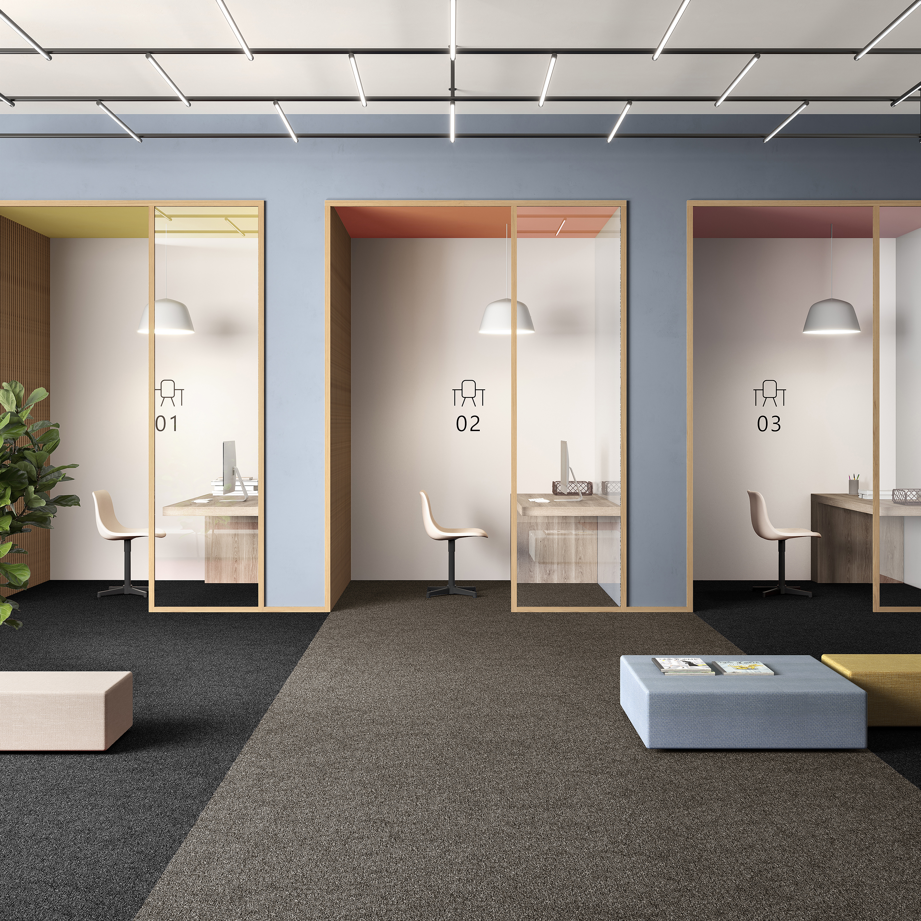 Ковровая плитка Medusa Tile 43 (500*500*5 мм) — купить в Орске