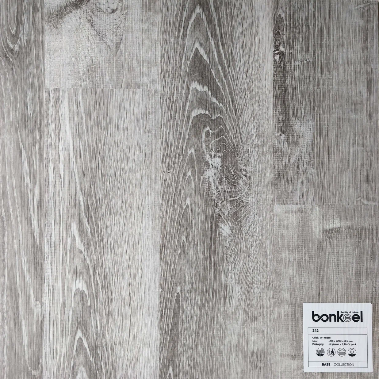 Плитка ПВХ "Bonkeel" Base New 242 (1220*150*3,5 мм) — купить в Орске