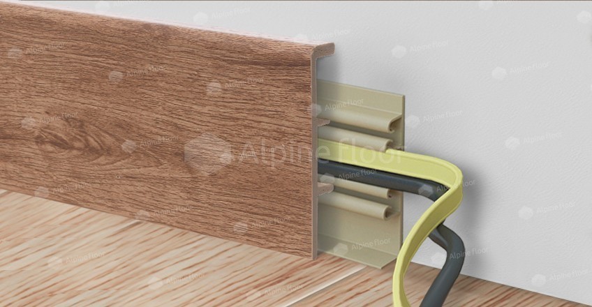 Напольный плинтус Rico Concept 80 Кедр бурбон (2200*20*80 мм) — купить в Орске