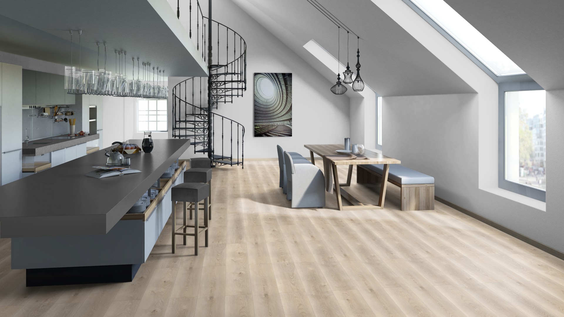 SPC ламинат "Tarkett" Deep House Sean (1400*225*4,6 мм) — купить в Орске