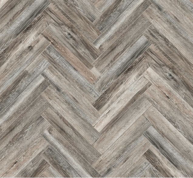 Виниловый ламинат SPC "Cronafloor" Herringbone Дуб Реймс (640*128*4,5 мм) — купить в Орске