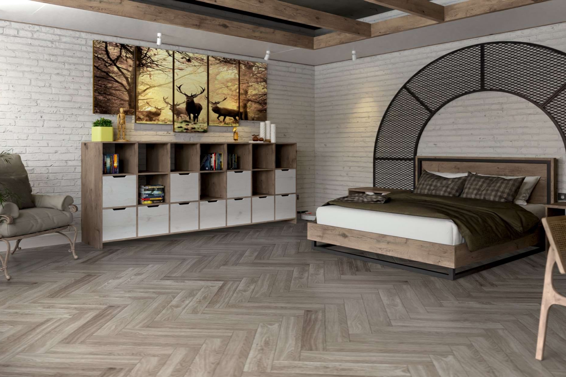 Инженерный паркет «Damy Floor» Скандинавский (укладка елочкой) — купить в Орске